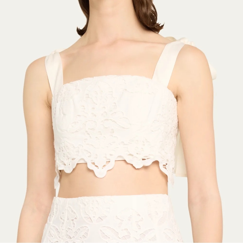 Cara Cara Shilo Cropped Tie Sleeve Top - Picture 3 of 4